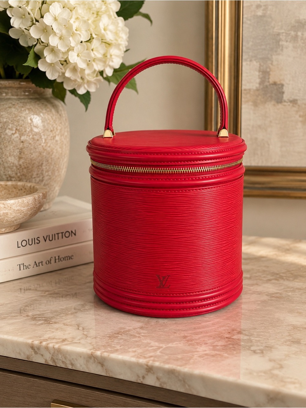 Louis Vuitton Red Epi Leather Bag